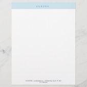 ミニマリストのブルーツートーン レターヘッド (正面)