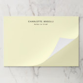 ミニマリストのプレーンクラシカルプロフェッショナルクリーム ペーパーパッド (折り畳み)