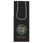 ミニマリストのプロモーション会社ロゴ ワインギフトバッグ (正面)