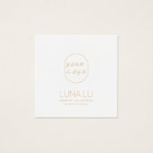 ミニマリストのヘアクリップのアクセサリー表示カード (正面)