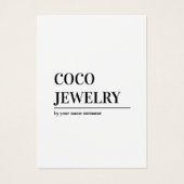 ミニマリストのヘアクリップのアクセサリー表示カード (正面)