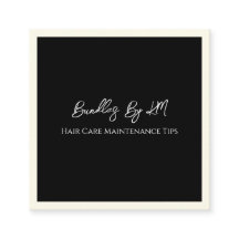 ミニマリストのヘアスタイリストのウィッグのバンドルメンテナンスカード