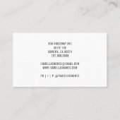 ミニマリストのヘアメイクアップスクリプトシグネチャー 名刺 (裏面)