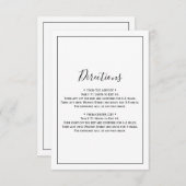 ミニマリストのベビーカード エンクロージャーカード (正面/裏面)