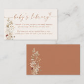 ミニマリストのベビーカード |秋ブックリクエスト エンクロージャーカード (正面/裏面)