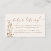 ミニマリストのベビーカード |秋ブックリクエスト エンクロージャーカード (正面)