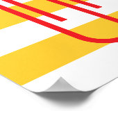 ミニマリストのペーパークリップポスター ポスター (角)