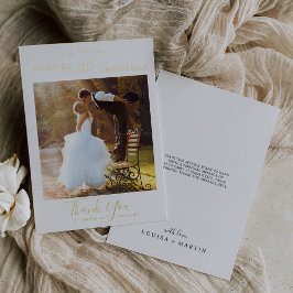 ミニマリストのホイル結婚したリトルクリスマス 箔シーズンカード