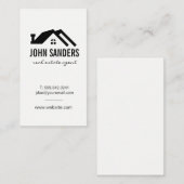 ミニマリストのホームアイコン 名刺 (正面/裏面)