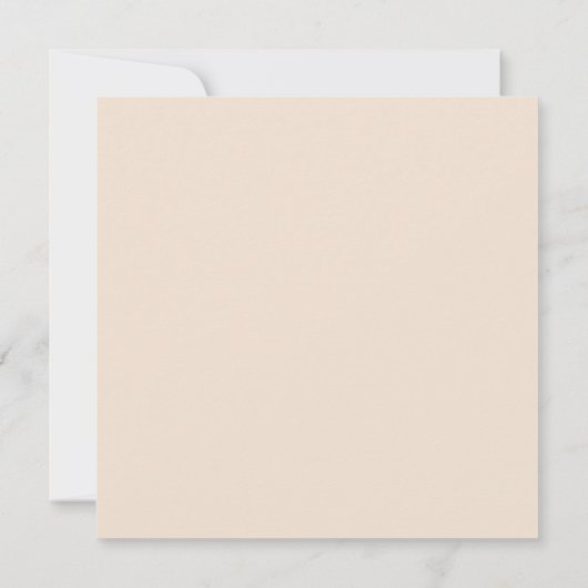 ミニマリストのボホパンパスグラスススクエア結婚ズ 招待状 (裏面)