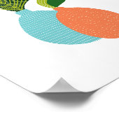 ミニマリストのボホ植物鉢植えアート ポスター (角)