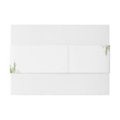 ミニマリストのボホ結婚グリーンリー 招待状ベリーバンド (裏面例)