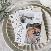 ミニマリストのミセスと結婚したフォトメリーー シーズンカード