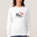 ミニマリストのミセス・シャインスパイアツ- Love-Women' スウェットシャツ<br><div class="desc">スタイルでミセスのステータスを表示する黒のスクリプトと2つの赤いハートを備えた愛らしいはっきりしたTシャツ。あなたは新郎新婦でも、また結婚したは堂々と連れて行っても、どの衣装にも魅力を添える。カジュアル衣服素晴らしのため、ハネムーン旅行のため、ブライダルシャワーのため、またはあなたのミセスのための思いやりある贈り物としてお気に入りのは、終日の心地よいと自信のための柔らかく通気性の良い生地で作られた。</div>