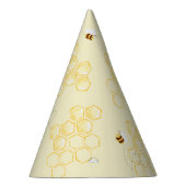 ミニマリストのミツバチのミツバチの誕生日 パーティーハット (右)