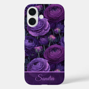 ミニマリストのメイド・オブ・オナーのためのラナンキュラスフラワーギフト iPhone 16ケース