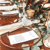 ミニマリストのメニュー+ありがとう結婚ノート， s Napkin