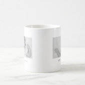 ミニマリストのモダン写真名の洗礼 コーヒーマグカップ (中央)