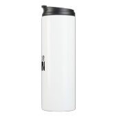 ミニマリストのモダン名前メッセージ タンブラー (回転右)