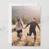 ミニマリストのモーブ・アーチ・ウェディング・セーブザ・デート・カード 招待状 (裏面)