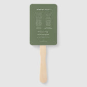 ミニマリストのヤシの木 ハンドファン (裏面)