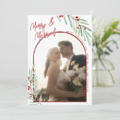 ミニマリストのヤドリギ 新婚のゲート フォト クリスマス (スタンド正面)