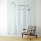 ミニマリストのユーカリのウェディングフォトグラフィーバックドロップ タペストリー (インサイチュ)