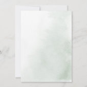 ミニマリストのユーカリフォーマルスの結婚葉 招待状 (裏面)