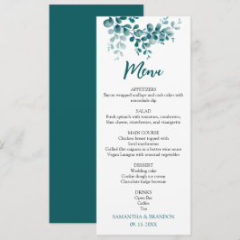 ミニマリストのユーカリ結婚ー緑 メニュー