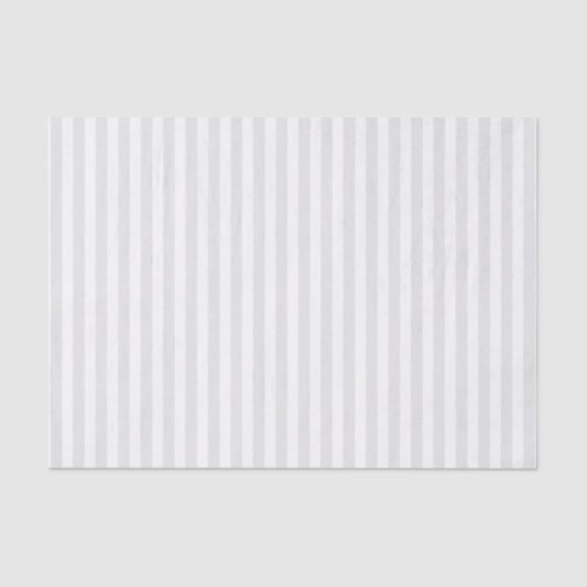 ミニマリストのライトグレーと白ストライプ色 薄葉紙 (正面)