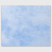 ミニマリストのライトブルー抽象芸術の水色パターン ラッピングペーパー (フラット)