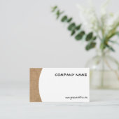 ミニマリストのラップ写真QR名刺 名刺 (スタンド正面)