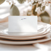ミニマリストのラベンダーステム結婚ズのエスコートカード プレイスカード