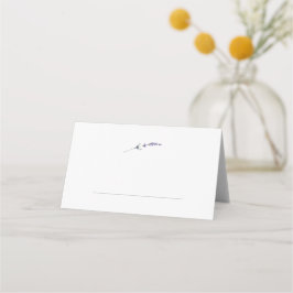 ミニマリストのラベンダー結婚ステム プレイスカード