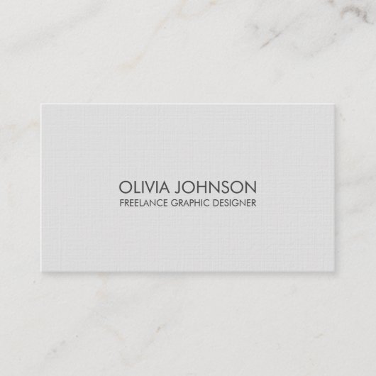 ミニマリストのリモダンネン名刺 名刺 (正面)
