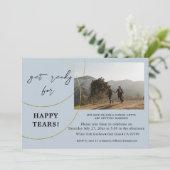 ミニマリストのリングエンゲージメントパーティー招待状 招待状 (スタンド正面)