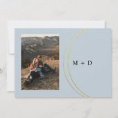 ミニマリストのリングエンゲージメントパーティー招待状 招待状 (裏面)