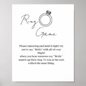 ミニマリストのリングゲームは花嫁を言わない ポスター (正面)