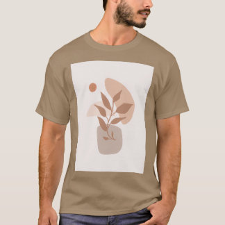 ミニマリストの中世紀植物 Tシャツ