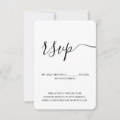 ミニマリストの予約シ結婚ートのWebサイト垂直 出欠カード (正面)