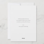 ミニマリストの休日のフォトカード |白 シーズンカード (裏面)