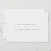 ミニマリストの休日のフォトカード |薄い灰色 シーズンカード (裏面)