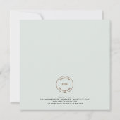 ミニマリストの会社のロゴの葉メリークリスマス シーズンカード (裏面)