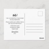 ミニマリストの住モダン所の変更 ポストカード (裏面)