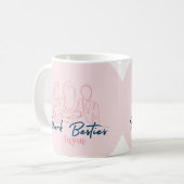 ミニマリストの作業カスタムベスティーMug、同僚 コーヒーマグカップ (正面左)