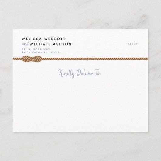 ミニマリストの冒険が始まる⚓️予算の日付を保存 案内ポストカード (裏面)