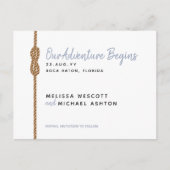 ミニマリストの冒険が始まる⚓️予算の日付を保存 案内ポストカード (正面)