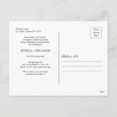 ミニマリストの写真変更プランはがき シーズンポストカード (裏面)