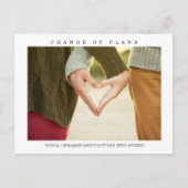 ミニマリストの写真変更プランはがき シーズンポストカード (正面)