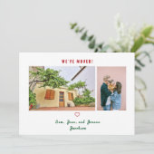 ミニマリストの写真引っ越しました移動の発表 案内状 (スタンド正面)